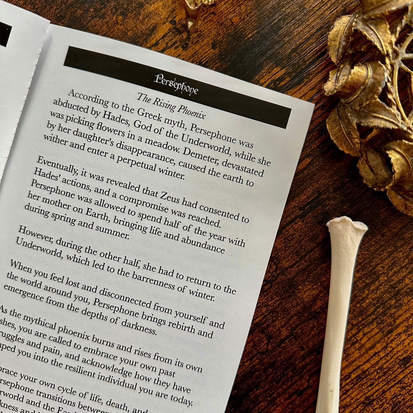 Guidebook booklet included with the Obsidian Veil Oracle Deck, featuring detailed interpretations and insights for each card, designed to help users navigate their spiritual journey.