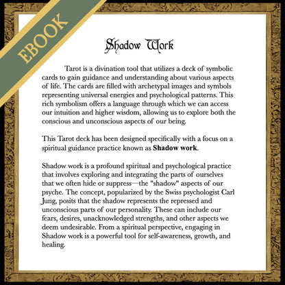 Shadow Work Tarot Deck E-Guidebook (Expanded Edition)