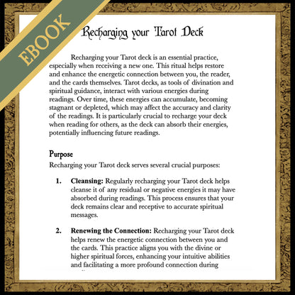 Shadow Work Tarot Deck E-Guidebook (Expanded Edition)