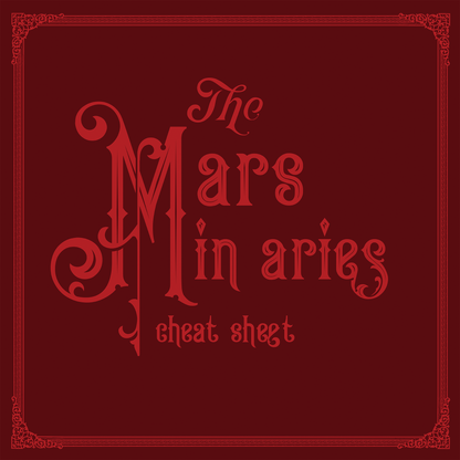 2026 Maris in Aries Cheat Sheet — Zodiac Edition
